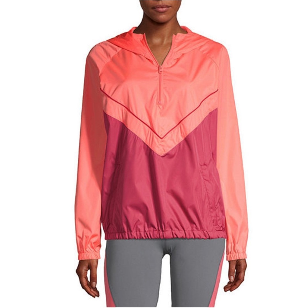 XERSION Woman Half Zip Up Light Windbreaker